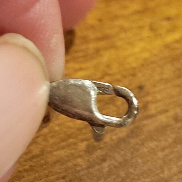 Vintage Sterling Silver With Marcasite Pendant - Picture 9 of 9